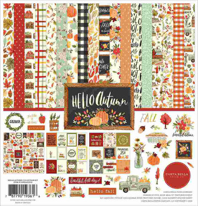 4 Assorted Sheets Carta Bella Paper Co. a Very Merry CHRISTMAS Collection,  12X12 Double-sided Sheets, Retro/vintage Christmas Papercraft 