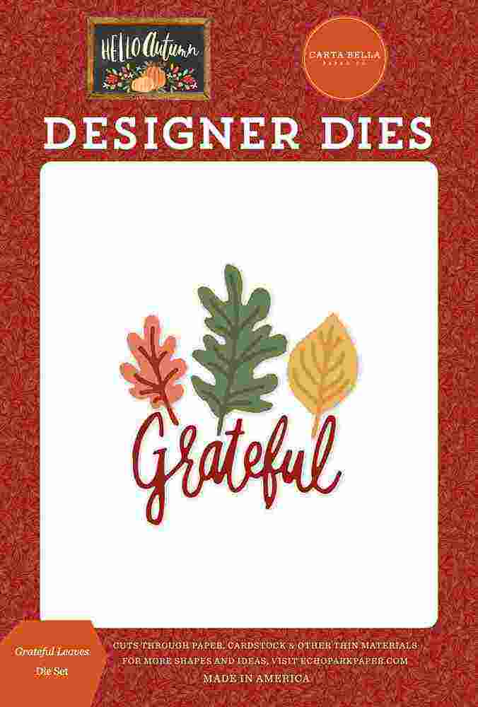 Grateful Leaves Dies-Hello Autumn-Carta Bella