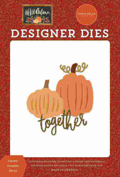 Together Pumpkins Dies - Hello Autumn - Carta Bella - Clearance