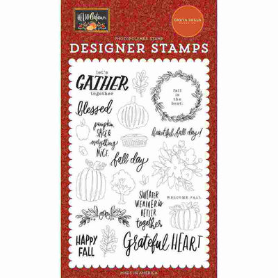 Fall Day Stamps - Hello Autumn - Carta Bella - Clearance