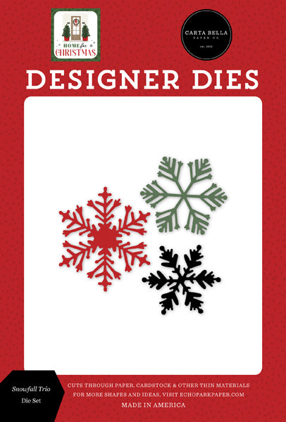 Snowfall Trio Dies-Home For Christmas-Carta Bella