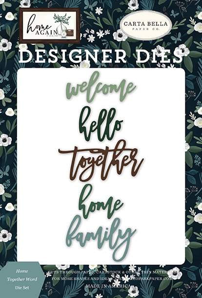 Home Together Word Die Set-Home Again-Carta Bella