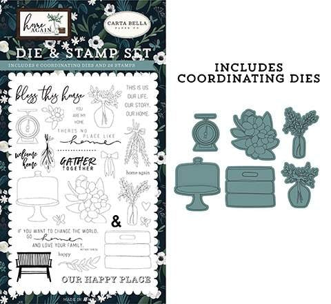 Gather Together Die & Stamp Set-Home Again-Carta Bella
