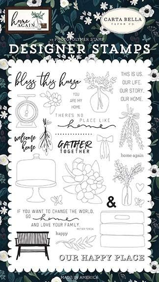 Gather Together Stamp Set - Home Again - Carta Bella - Clearance