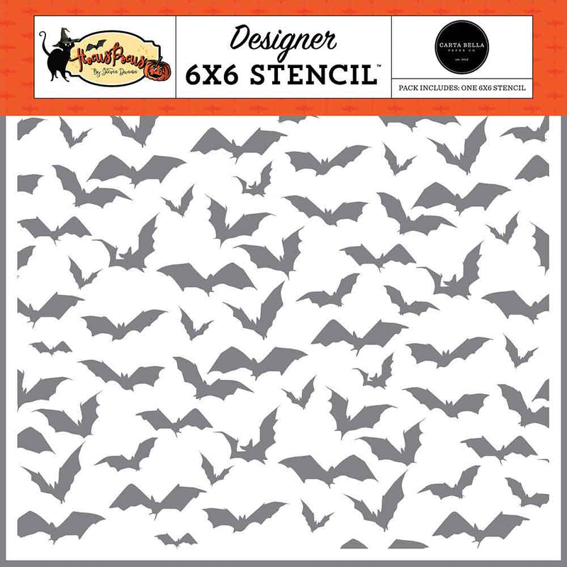 Bat Cave Stencil - Hocus Pocus - Carta Bella