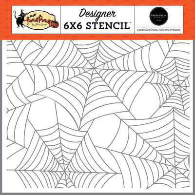 Spinning Webs Stencil - Hocus Pocus - Carta Bella