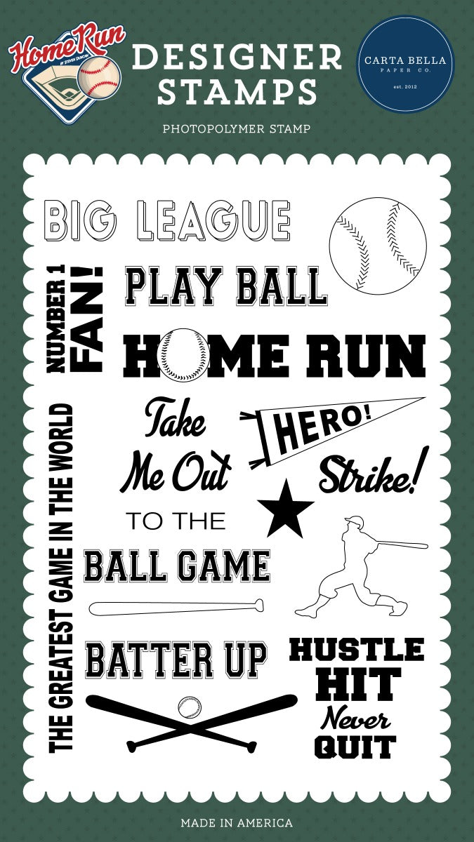 Big League Stamp Set - Home Run Collection - Echo Park