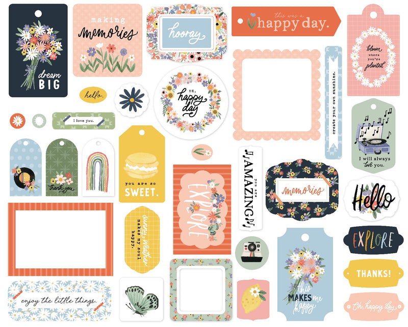Frames And Tags Ephemera - Here, There, and Everywhere - Carta Bella Paper