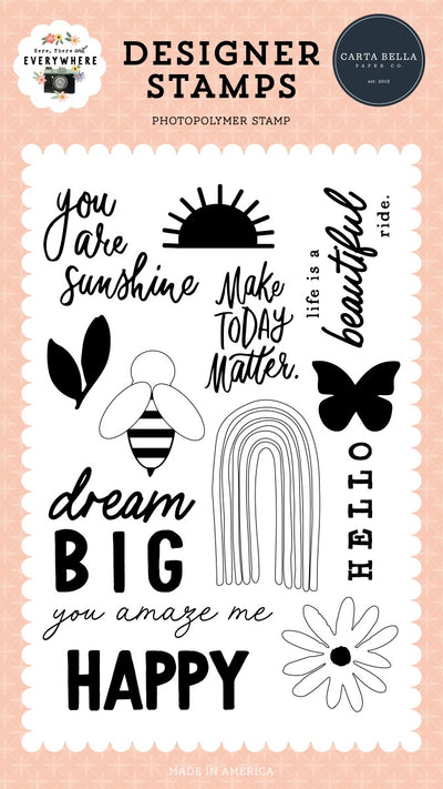 Beautiful Ride Stamp Set - Here, There, and Everywhere - Carta Bella Paper