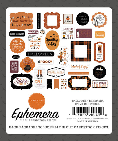 Halloween Ephemera - Carta Bella