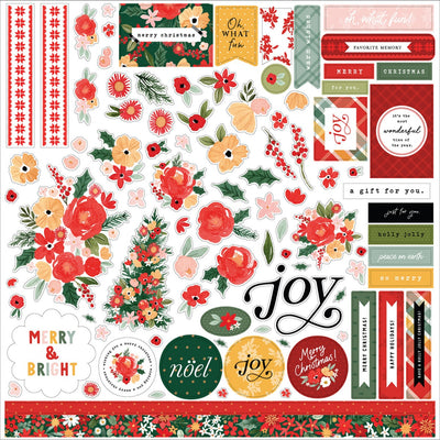 Joyful Christmas Flora Element Sticker - Carta Bella