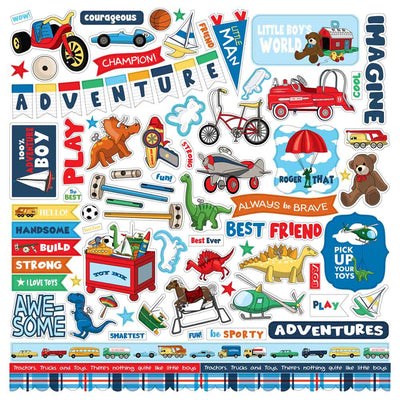Little Boy Element Stickers - Steve Duncan - Carta Bella