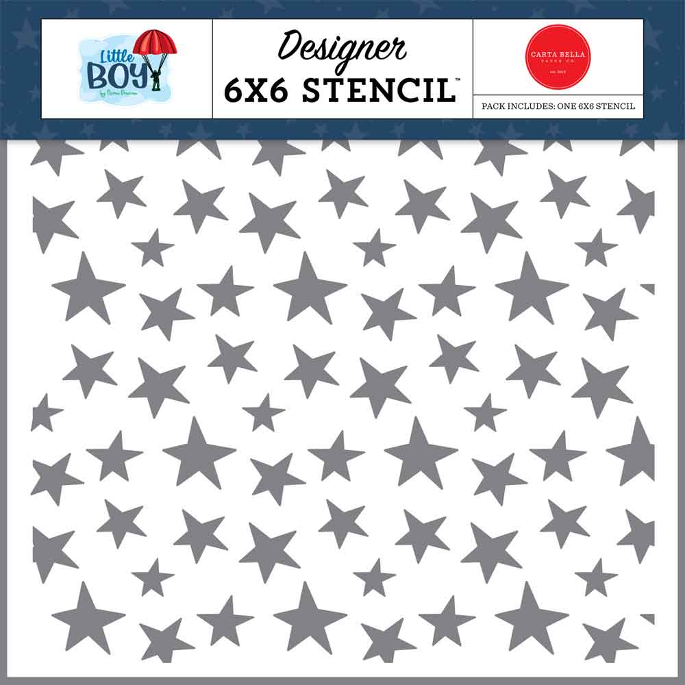 Awesome Stars Stencil - Little Boy - Steve Duncan - Carta Bella