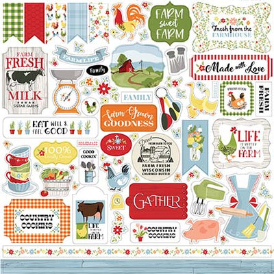 Farmhouse Living Element Stickers - Carta Bella