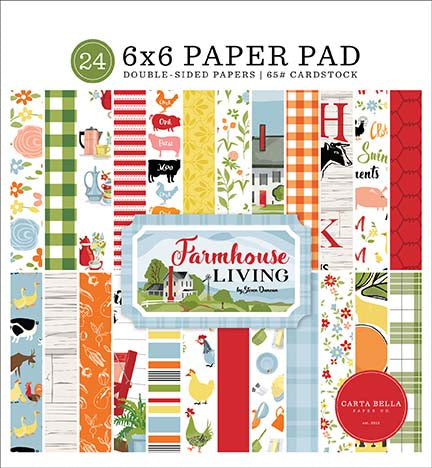 Farmhouse Living 6" x 6" Paper Pad - Carta Bella