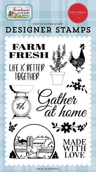 Farm Fresh Stamps-Farmhouse Living-Carta Bella