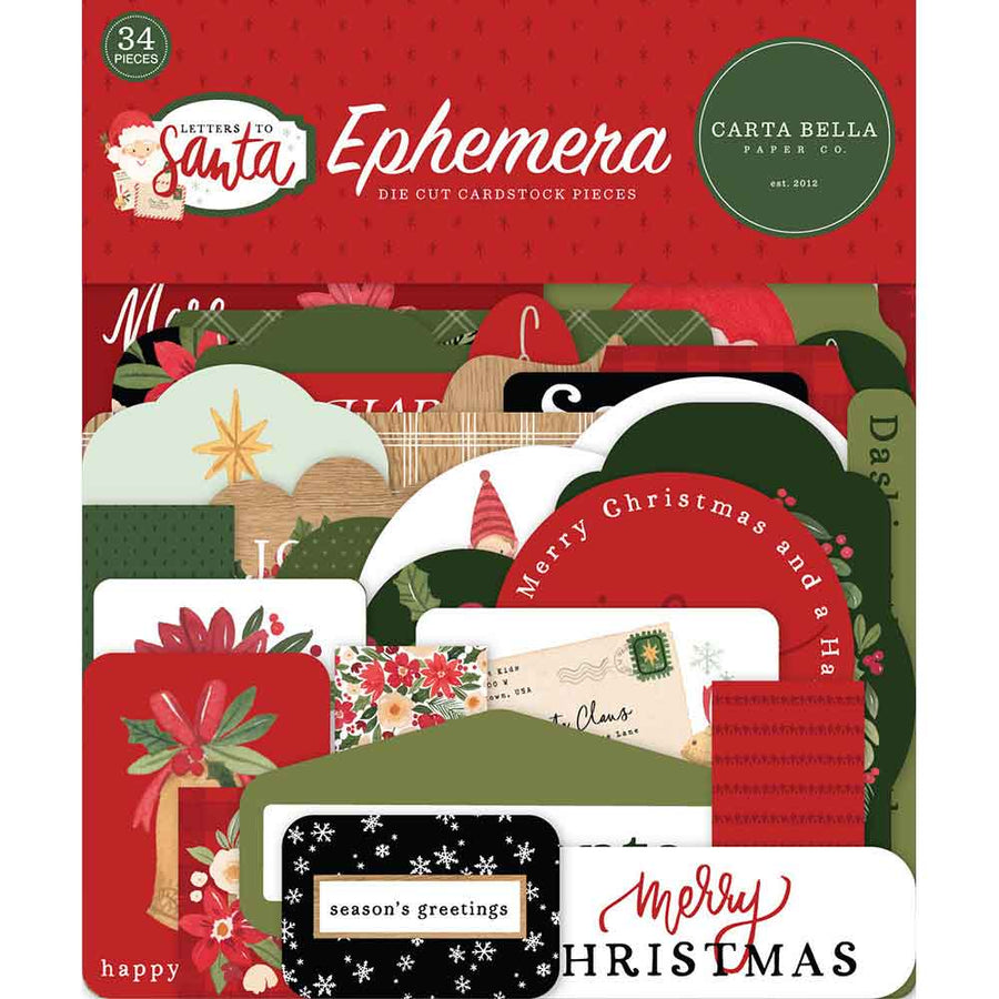 Letters To Santa Ephemera - Carta Bella