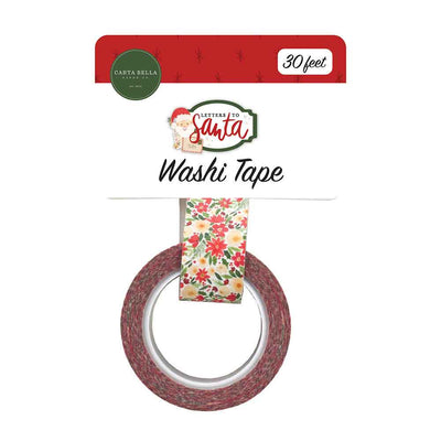 Holly Jolly Floral Washi Tape - Letters To Santa - Carta Bella