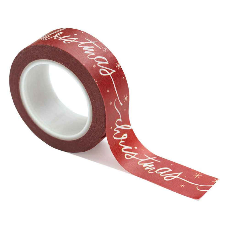 Christmas Script Snow Washi Tape - Letters To Santa - Carta Bella