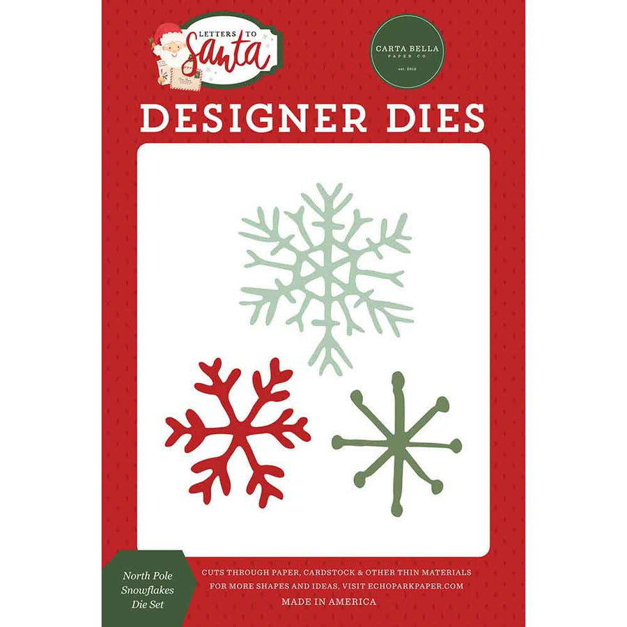 North Pole Snowflakes Die Set - Letters To Santa - Carta Bella