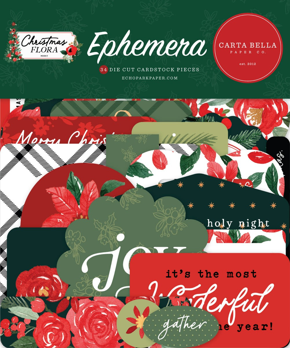 Christmas Flora Ephemera- Carta Bella
