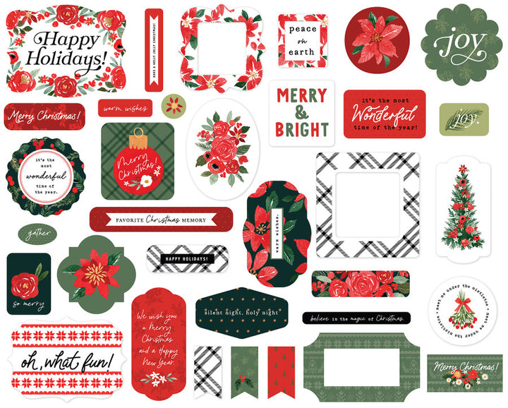 Christmas Flora Ephemera- Carta Bella