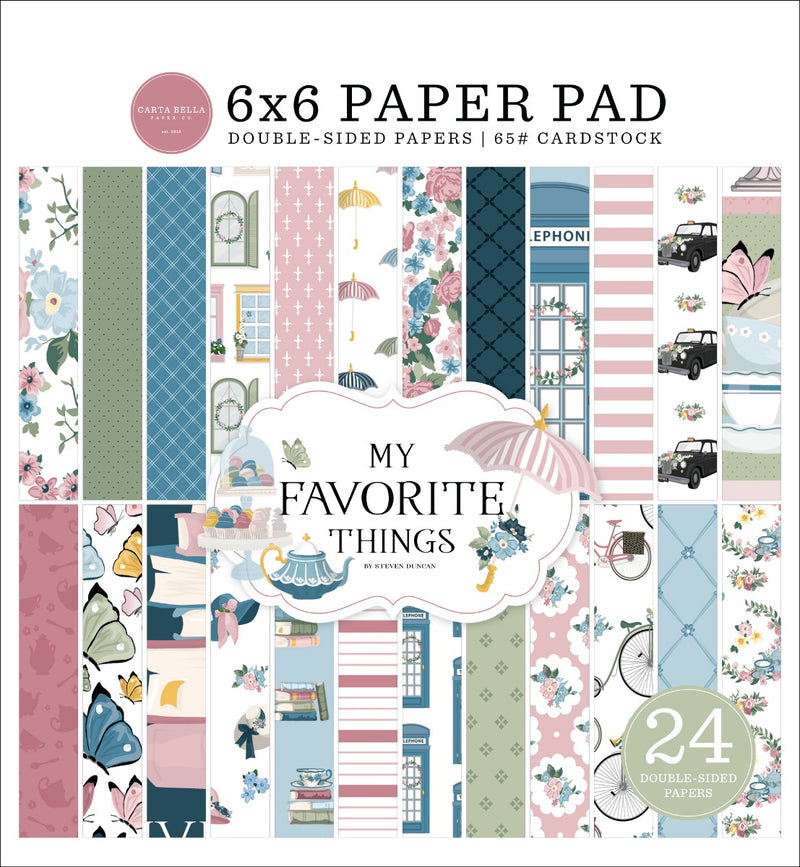 Paper Pad, 6x6 -  My Favorite Things - Carta Bella Paper