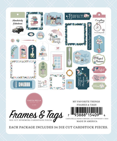 Frames And Tags Ephemera -  My Favorite Things - Carta Bella Paper