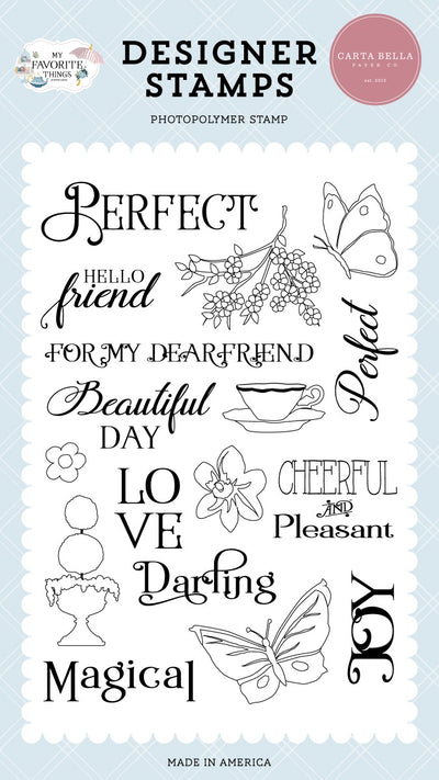 For My Dear Friend Stamp Set - Steven Duncan - My Favorite Things - Carta Bella Paper