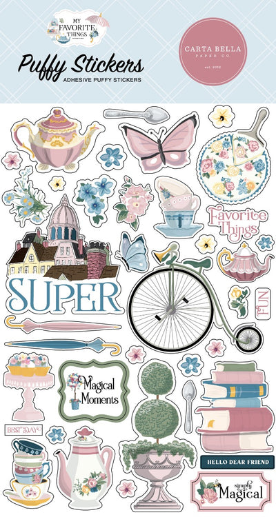 Puffy Stickers -  My Favorite Things - Carta Bella Paper