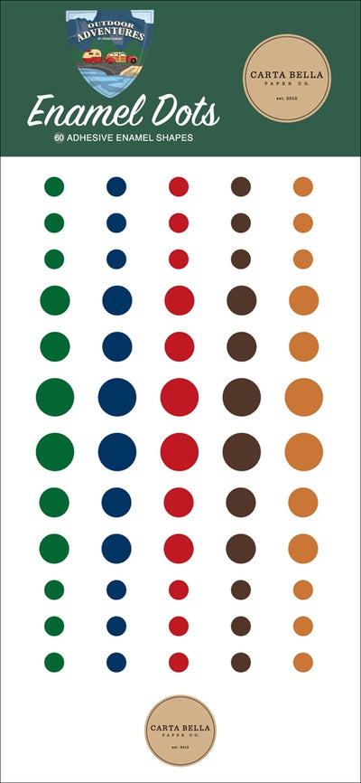 Outdoor Adventures Enamel Dots - Carta Bella*