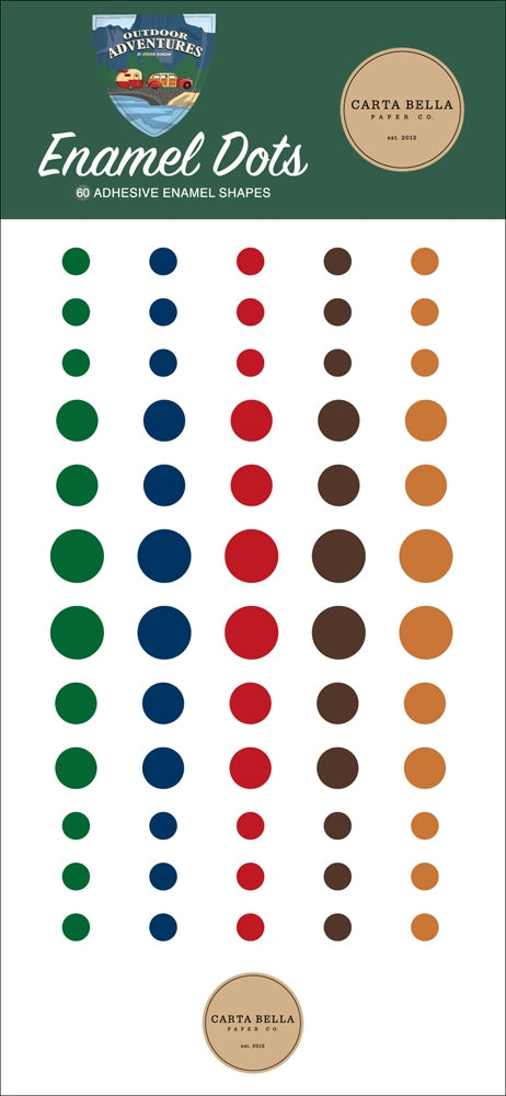 Outdoor Adventures Enamel Dots - Carta Bella*