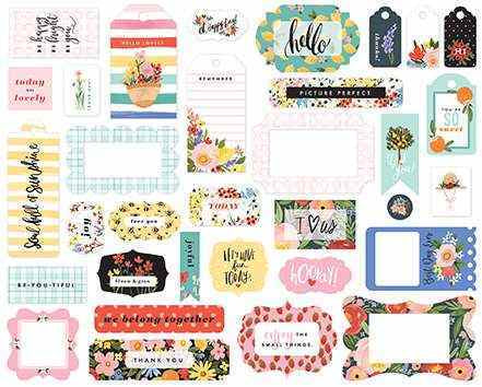 Oh Happy Day Frames & Tags - Carta Bella - Clearance