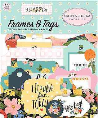 Oh Happy Day Frames & Tags - Carta Bella - Clearance