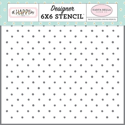 So Happy Dot Stencil - Oh Happy Day - Carta Bella - Clearance