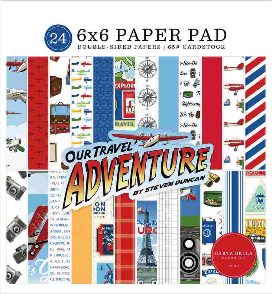 Our Travel Adventure 6" x 6" Paper Pad-Carta Bella