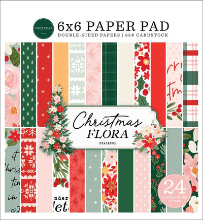 Peaceful Christmas Flora 6x6 Paper Pad - Carta Bella