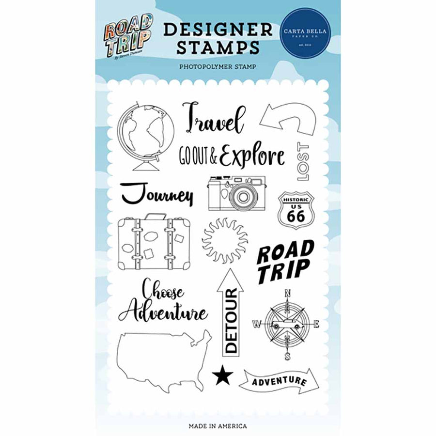 Lost Stamp Set - Road Trip - Carta Bella