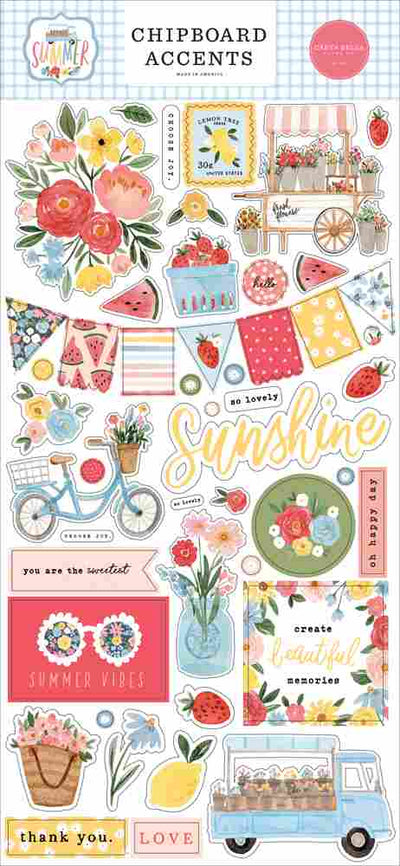 Summer Chipboard Accents - Carta Bella*