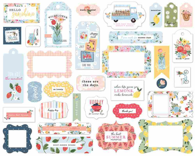 Summer Frames & Tags - Carta Bella - Clearance