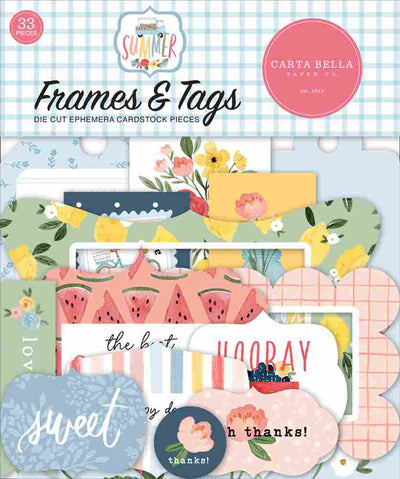 Summer Frames & Tags - Carta Bella - Clearance