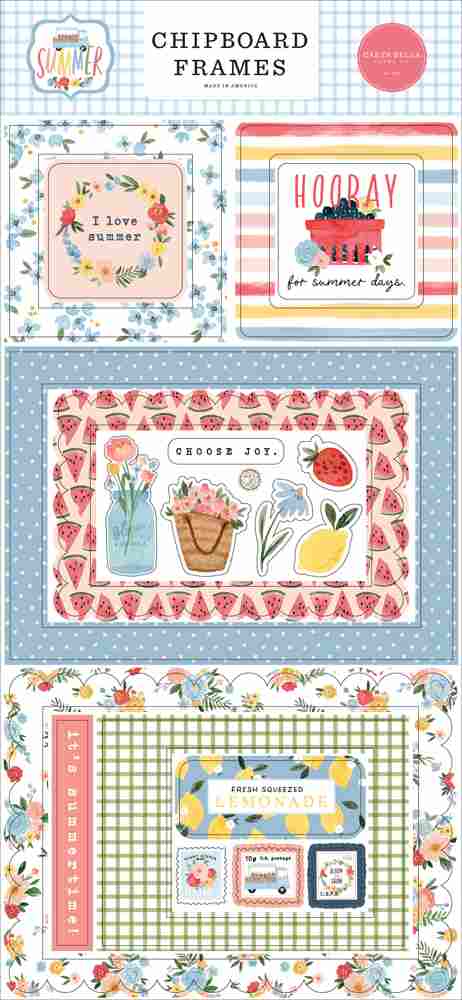 Summer Chipboard Frames - Carta Bella*