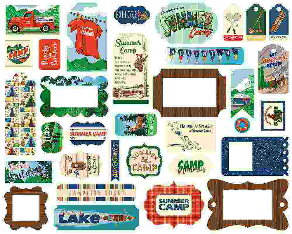 Summer Camp Frames & Tags-Carta Bella