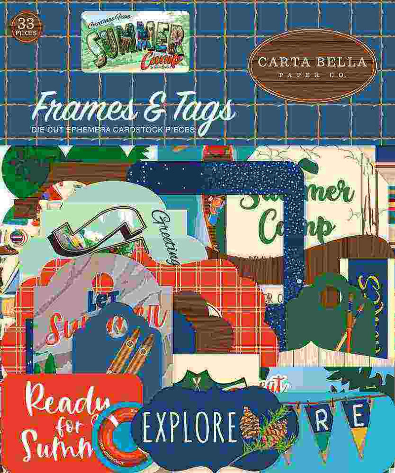 Summer Camp Frames & Tags - Carta Bella - Clearance