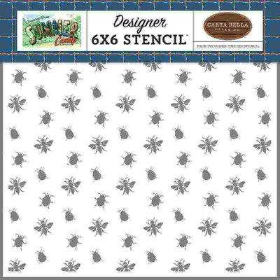 Nature Bugs Stencil - Summer Camp - Carta Bella - Clearance
