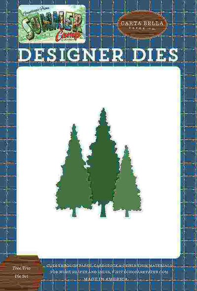 Tree Trio Die Set - Summer Camp - Carta Bella - Clearance