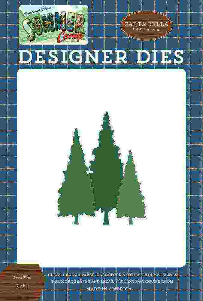 Tree Trio Die Set - Summer Camp - Carta Bella - Clearance