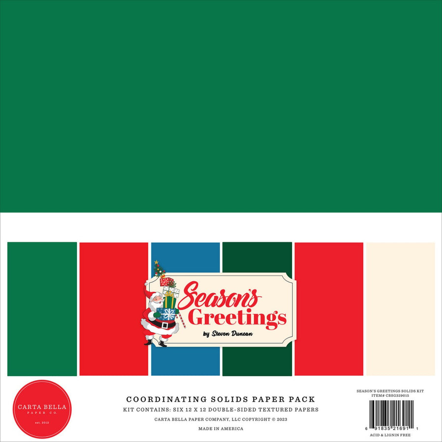 Season's Greetings Solids Kit - Carta Bella