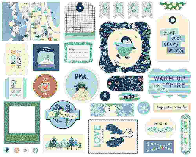 Snow Much Fun Ephemera - Carta Bella