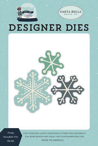 Frosty Snowflake Trio Die Set-Snow Much Fun-Carta Bella